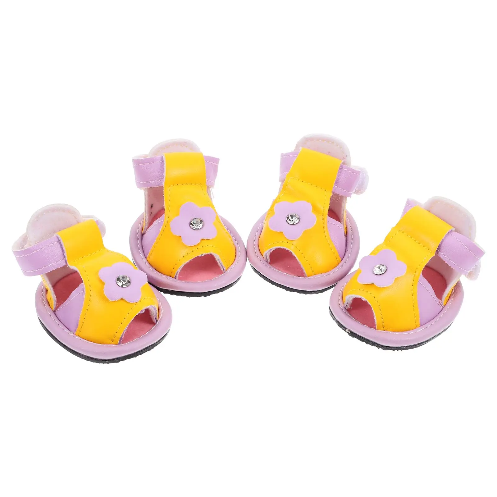 

Pet Sandals Dog Beach Shoes Heat Protection Boots Bone Breathable for Hot Pavement Paw Washer Foot Cleaner Rain