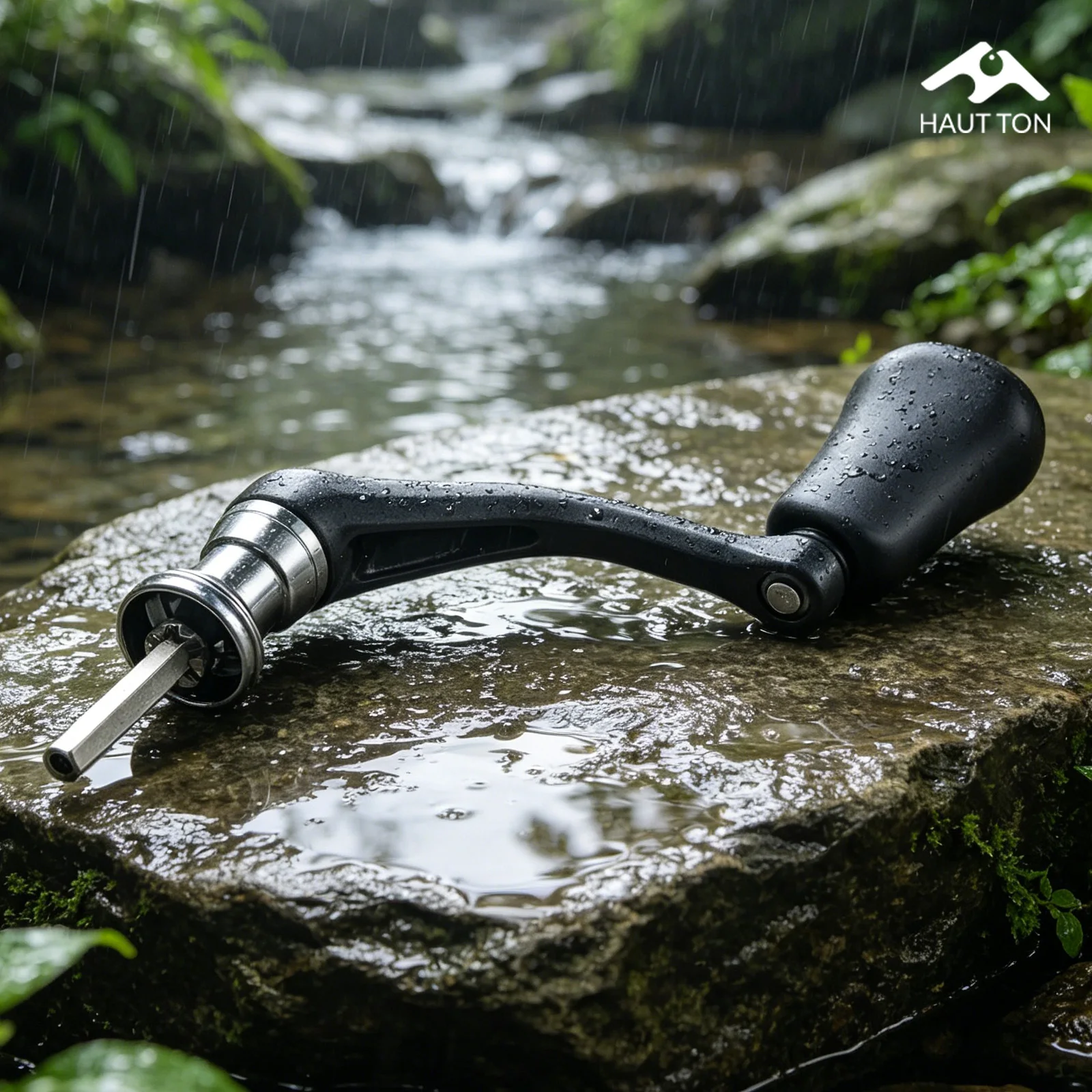 HAUT TON Kohlefaser Einzel- & Doppel-Ersatzrollengriff Leichtes Zubehör Langlebige Premium-Angelteile für Angler – Detail 9