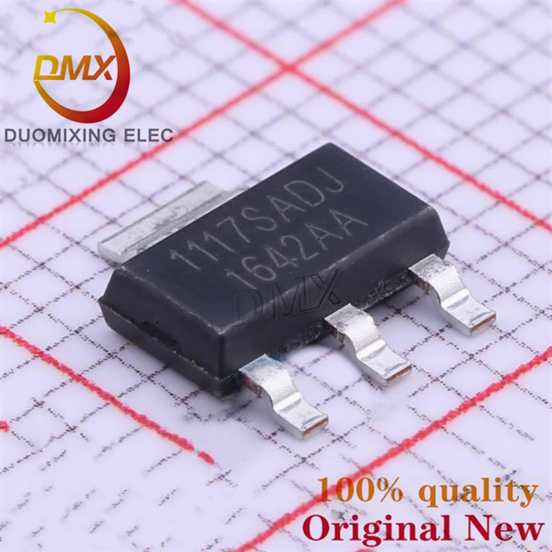 

10-200PCS 1117SADJ IMP1117ASX/T IMP1117ADJ SOT223 Low dropout linear regulator LDO