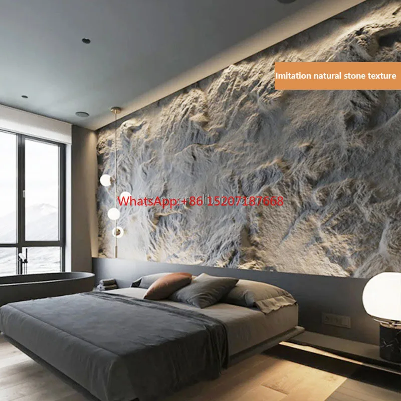 3D design stone exterior wallboard black artificial stone interior and exterior Pu home decoration stone wallboard