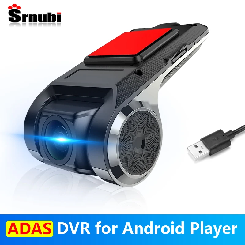 Srnubi For Car DVD Android Player Navigation Full HD car DVR USB ADAS Dash Cam Head Unit Auto Audio Voice Alarm LDWS G-Shock