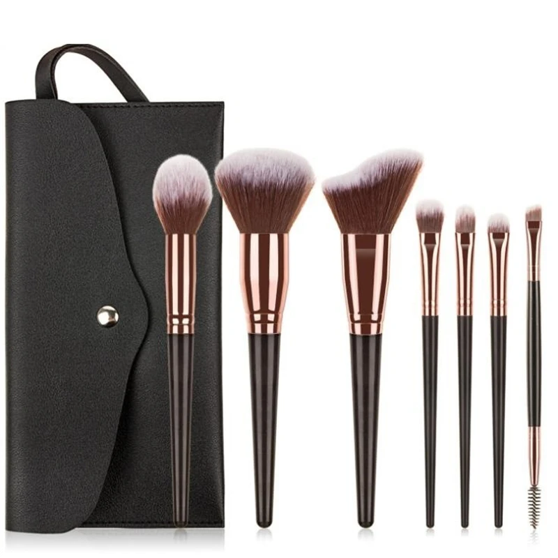 15 Pcs/set Exquisite workmanship Gradient fiber wool comofort-handle profession soft and delicate brush set