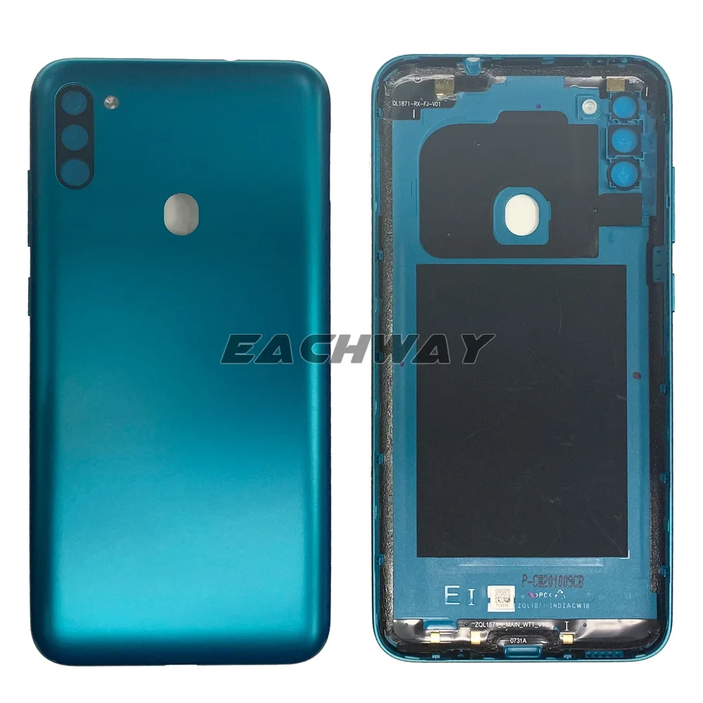 For Samsung Galaxy M11 M115 Battery Cover Door Rear Glass Housing Case Replacement For SAMSUNG M11 SM-M115F/DSN Battery Cover