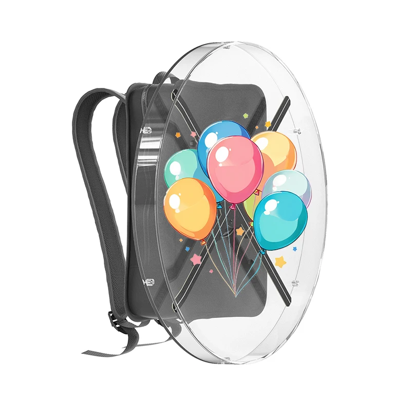 Shenzhen Source Manufacture 3D Hologram Fan Advertising Machine Backpack 3D Hologram Fan Suitable for levitation virtual