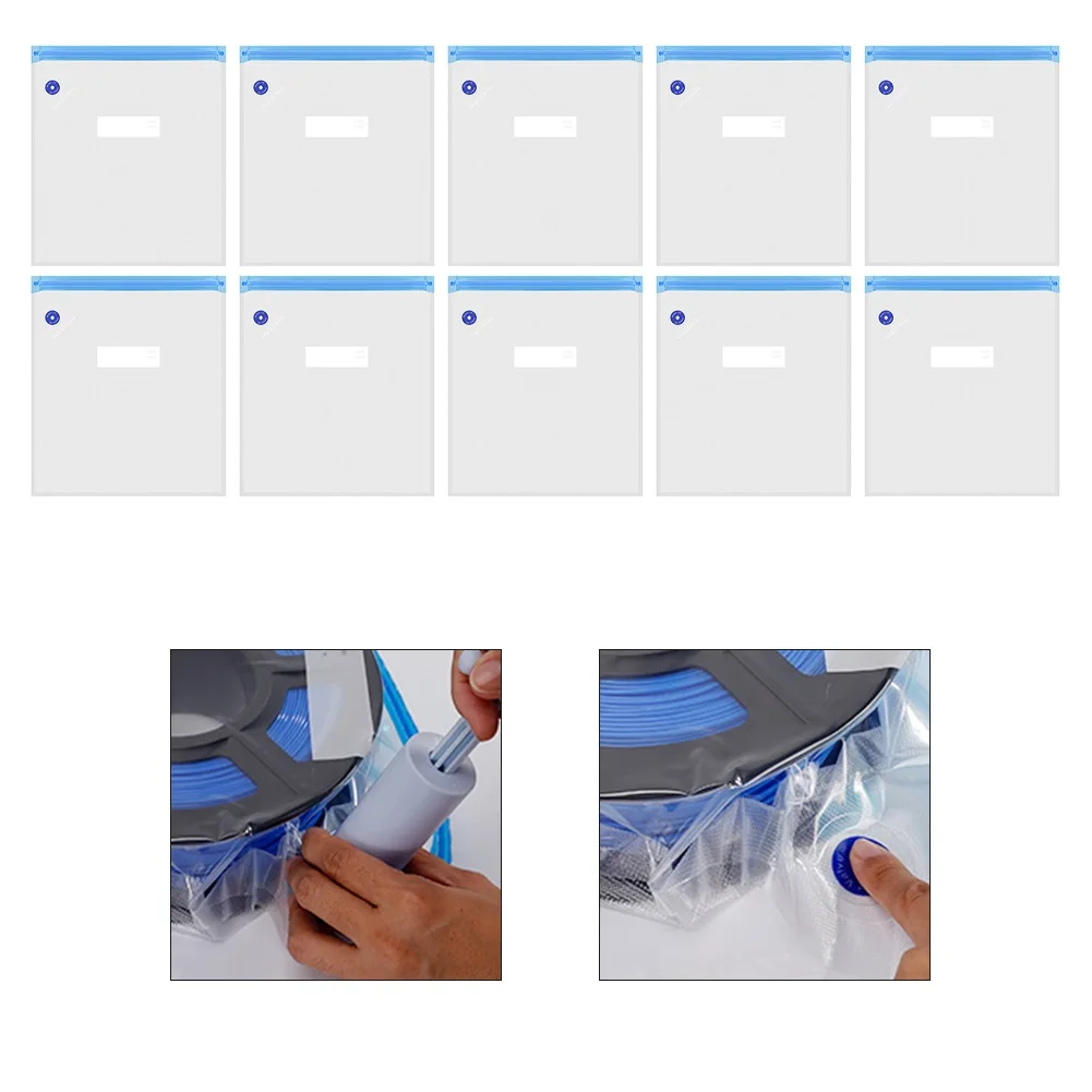 10/20pcs Printer Filament Storage Bag Vacuum Sealing Bags Kit Dryer Bag Printer Printing Accessories