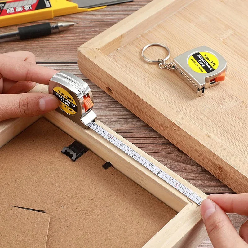 50 Pcs Keychain Tape Measure Tape Measure Functional Pocket Tape Measure Small Tape Measure Retractable For Adult Kids