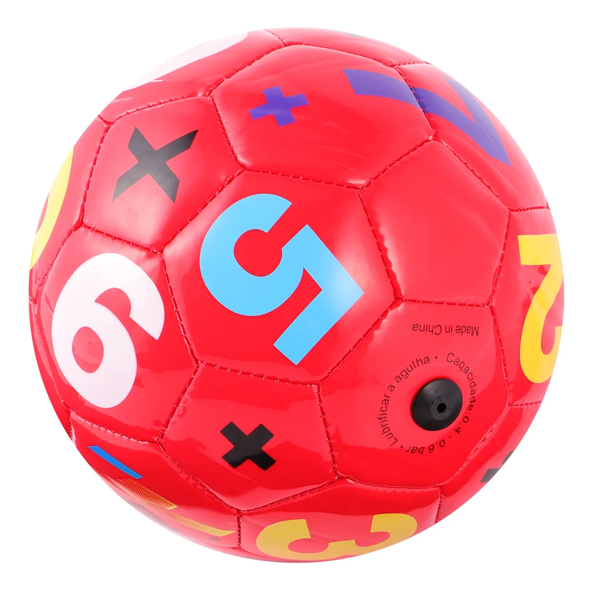 

Ball Toy Kid Colorful Football Shaped Ball Outdoor Parents and Children Early Educational Elastic Ball Toy for Boy Girl (Random