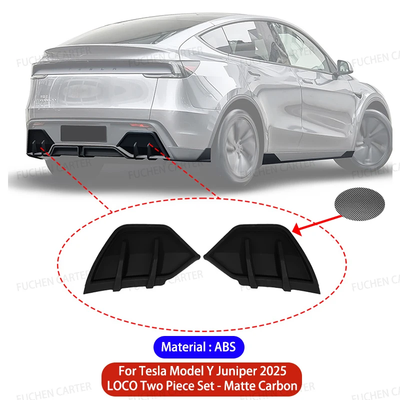 2PCS Matte Carbon