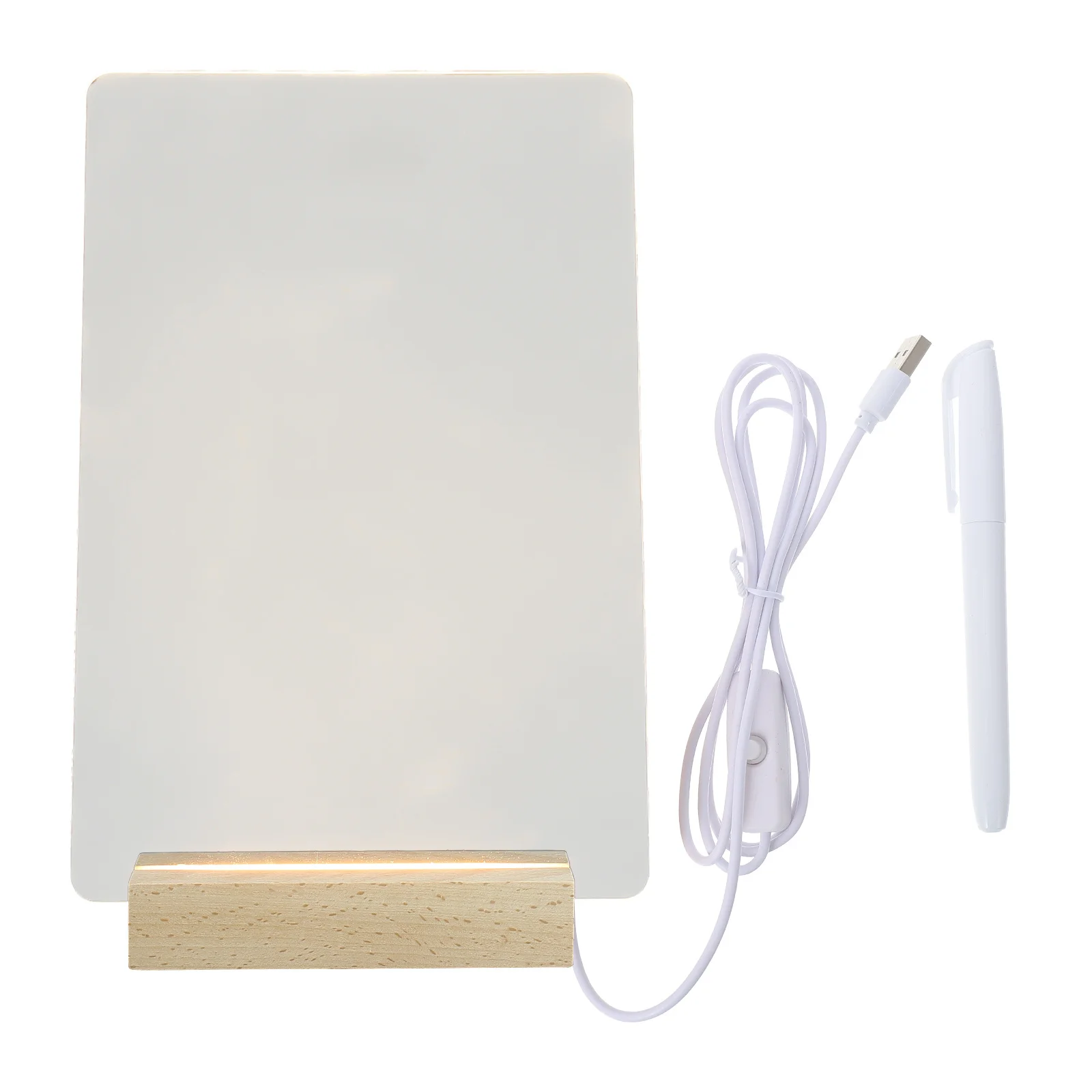 مجموعة واحدة من لوحة ملاحظات أكريليك قابلة للمسح لوحة رسائل مكتبية مضيئة للمنزل والمكتب الإبداعي لتزيين سطح المكتب #1