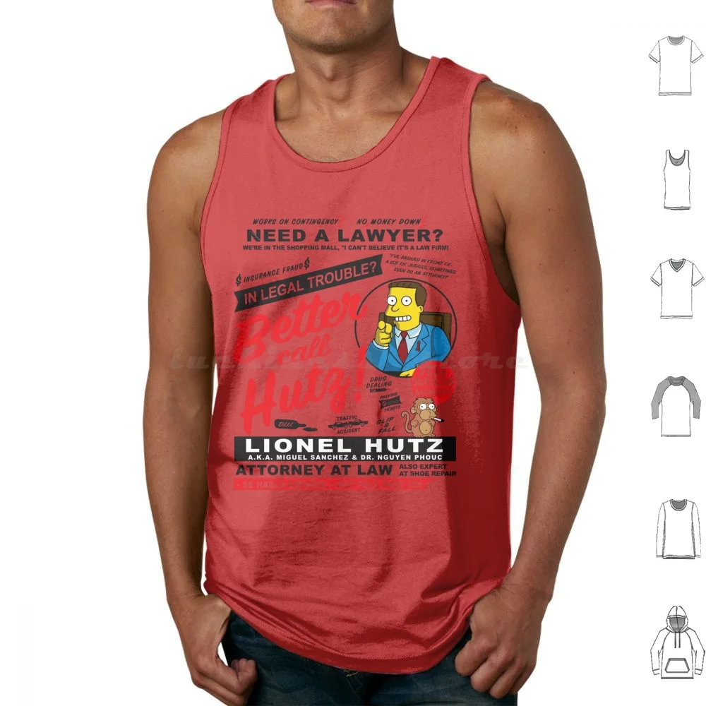 Legal Trouble Better Call Hutz Tank Tops Print Cotton Attorney At Law Attorney Better Call Saul Future Lawyer Im A Lawyer