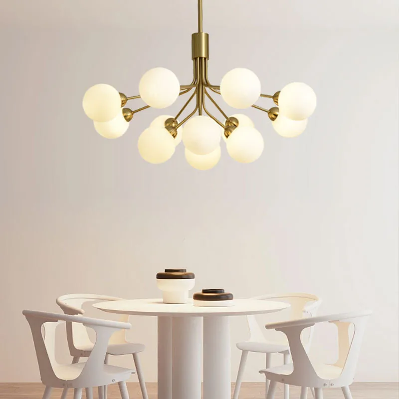 Nordic Modern Simple Bedroom Dining Living Restaurant Ceiling Chandelier Creative Personality Magic