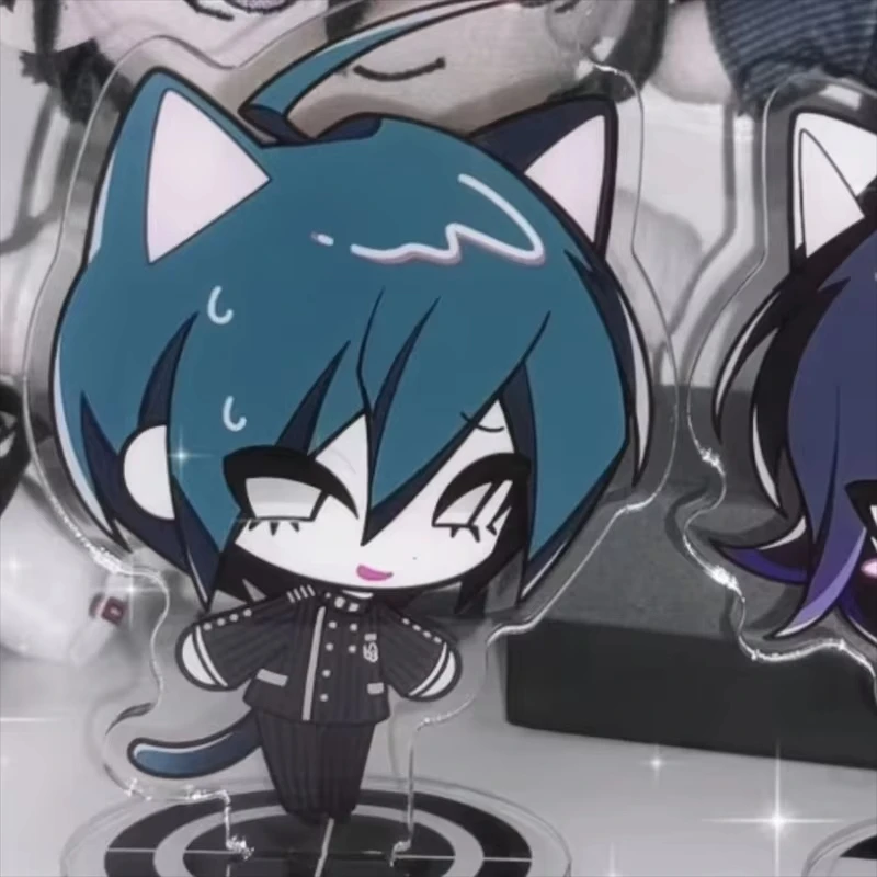 Game Danganronpa Oma Kokichi Saihara Shuichi Cosplay Stand Model Plate Acrylic Desktop Ornament Figure Accessory Cute Prop