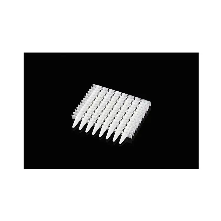 実験用品 0.1ml 0.2ml PCR 8 ストリップ チューブ フラット カバー付き