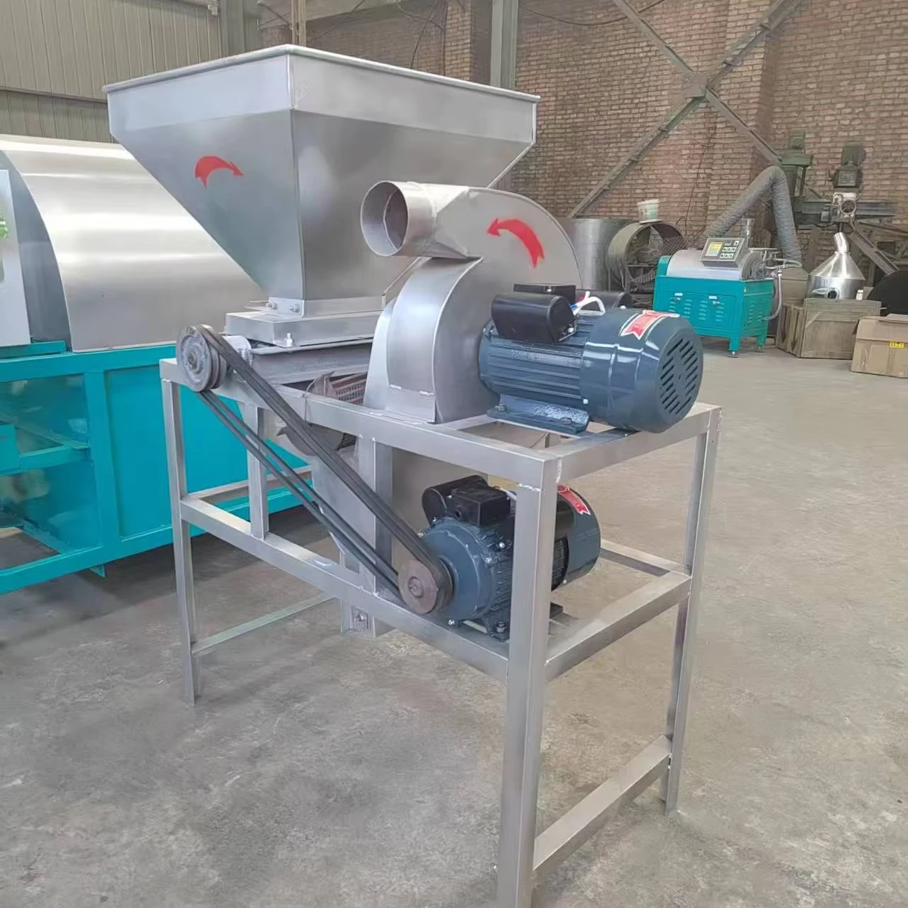 Automatic Tea Seed Shelling Machine High Efficiency Tea Seed Dehuller Industrial Grade Shell Separator Seed Hulling Equipment