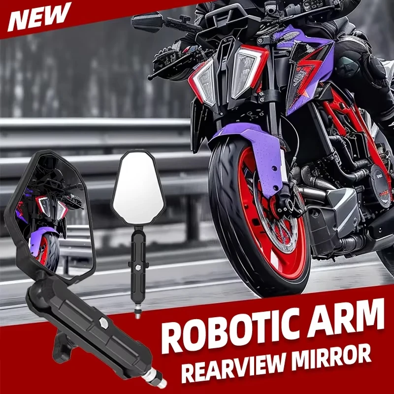 WB1 2 PCS Adventure Cruiser Off-road Motorcycle Modified Rearview Mirror For VOGE CU525 DS525X RR525 SR250GT 250RR XCR300 