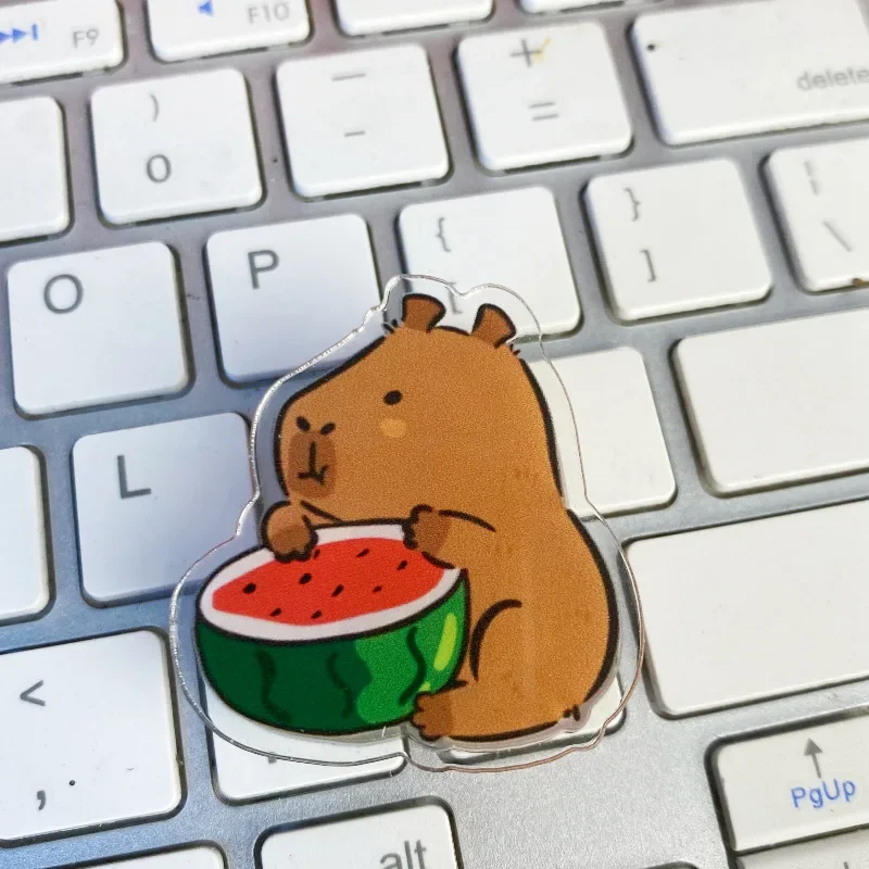 Kawaii Capybara Spring Clips Cartoon Capybara Thick Plastic Spring Clips Office Useful Clips Student Stationery