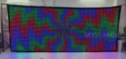 2M*5M P6cm LED Video Curtain for Stage DJ Background Effect with PC/DMX Control Professional Display Wall Screen Vision Cloth