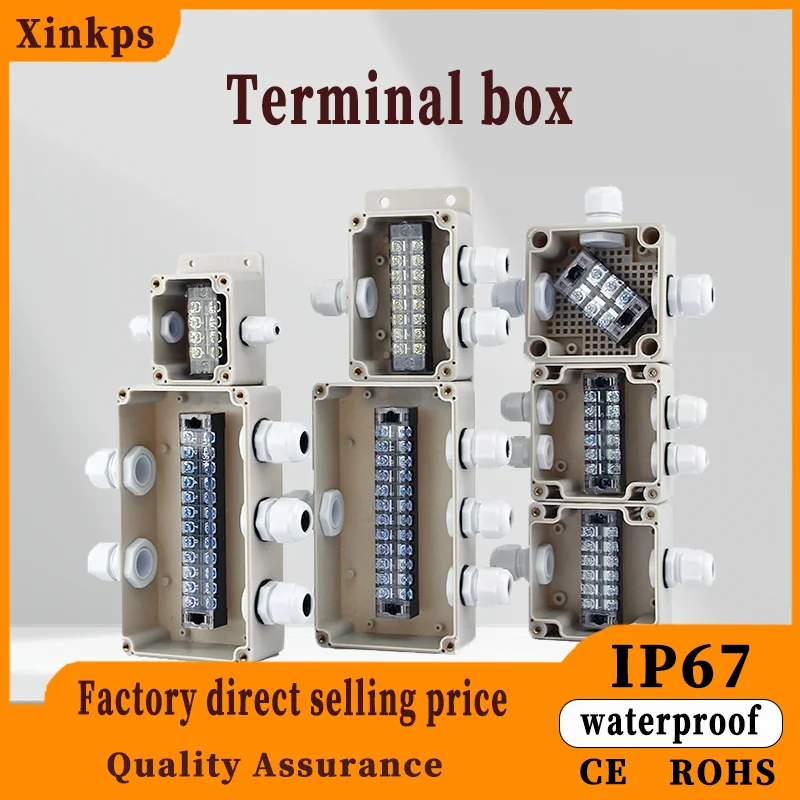 

Outdoor Plastic Distribution Enclosure Case Durable Terminal Junction Box IP66 Waterproof Electric Box Cable Branch Box