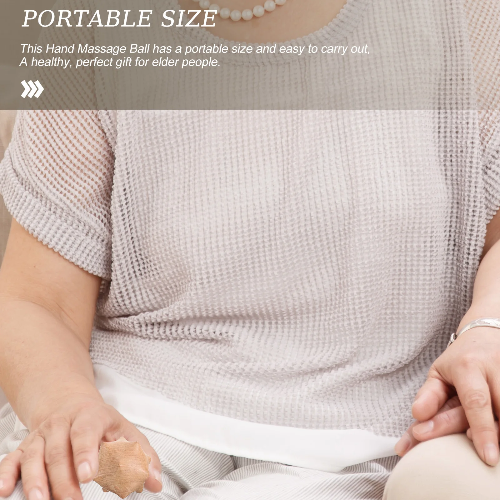 

Wood Massage Ball Hand Rolling Hand Exerciser Muscle Relaxing Portable Smooth Wooden Ball Wooden Balls Handballs