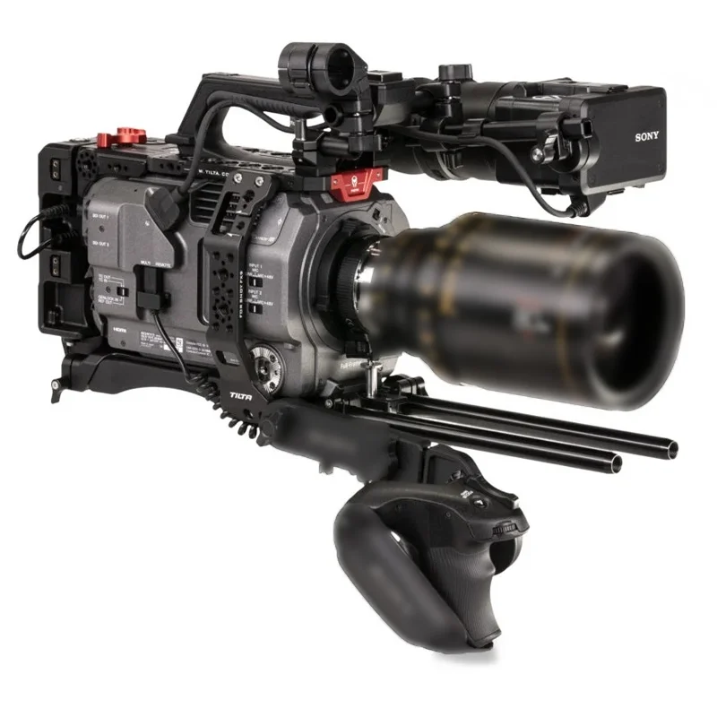 ES-T18-AB/ES-T18-V Gold Mount V-Mount Camera Cage Rig Handle Grip Camera Cage for PXW-FX9 (no Camera)