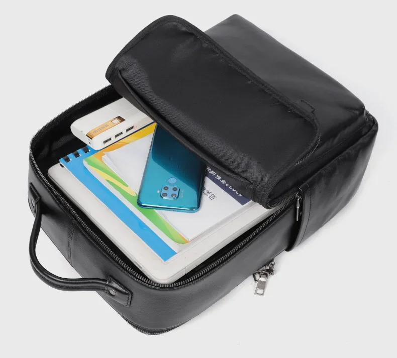 Ransel Pria Kulit Asli Kulit Sapi Alami Merek Baru 2025 Tas Shoolbag Kapasitas Besar Mode Tas Komputer Ransel Laptop Anak Laki-laki