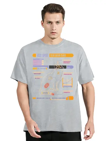 2025 ny modell USS Spot Stars Treks T-shirt Sommarmode Rund hals T-shirt Herrkläder T-shirt Ny Streetwear Casual Bomull 11 best sales Star Trek: Ringarna - №11