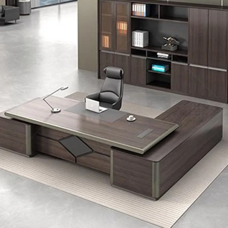 Executive Writing Desk Laptop Stand Corner Wooden Office Desks Vanity Modern Bedroom Scrivanie Per Computer Wood Furniture