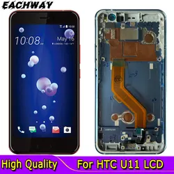 Tested Work For HTC U11 LCD Display Touch Screen Digitizer Assembly Replacement Parts 2560*1440 5.5