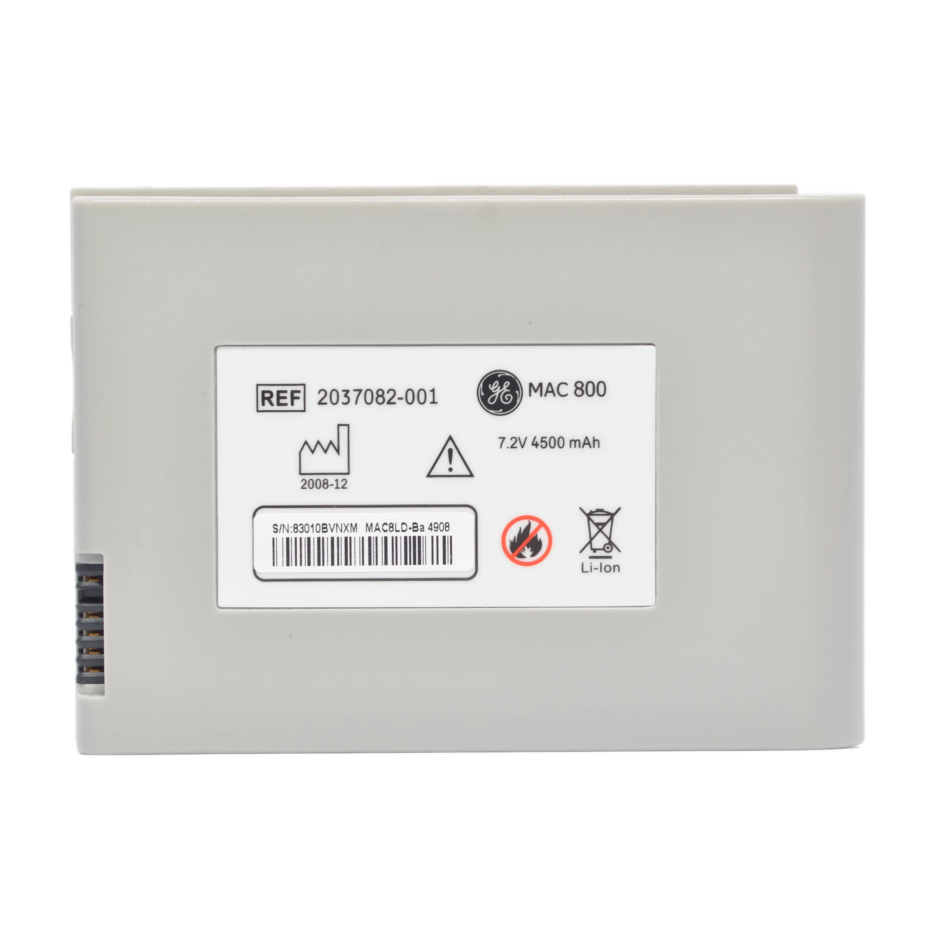 High Quality Lithium Ion 7.4V 4500mAh Replacement MAC 800 Li-ion EC.G Medi.cal Battery for 2037082-0012039944-001