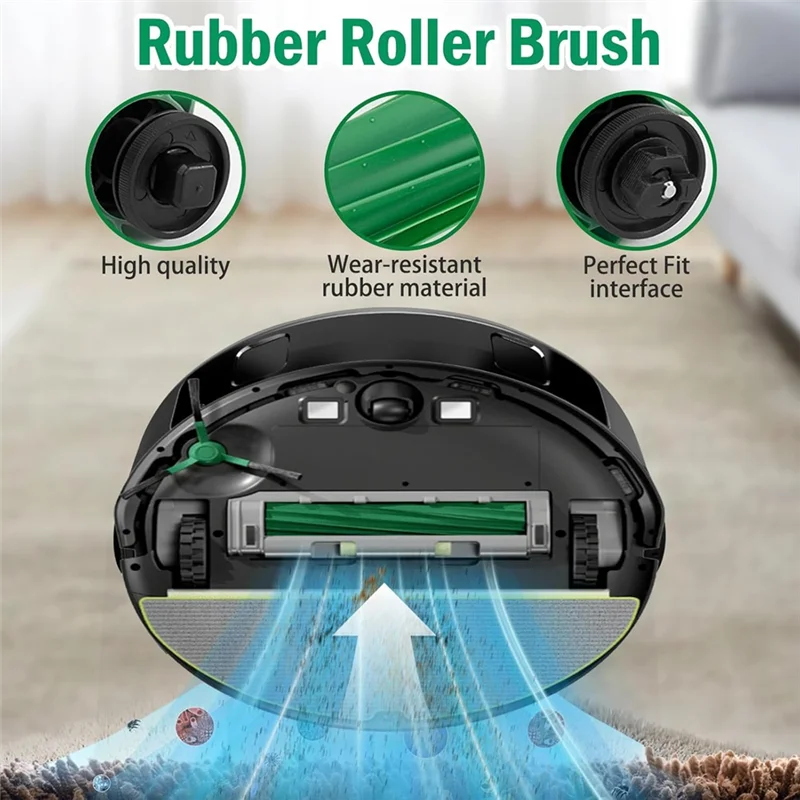 قطع غيار BAAM لمكنسة Irobot Roomba 205 Dustcompactor Vac Robot Vac، تتضمن الفرش الرئيسية والمرشحات والفرش الجانبية
