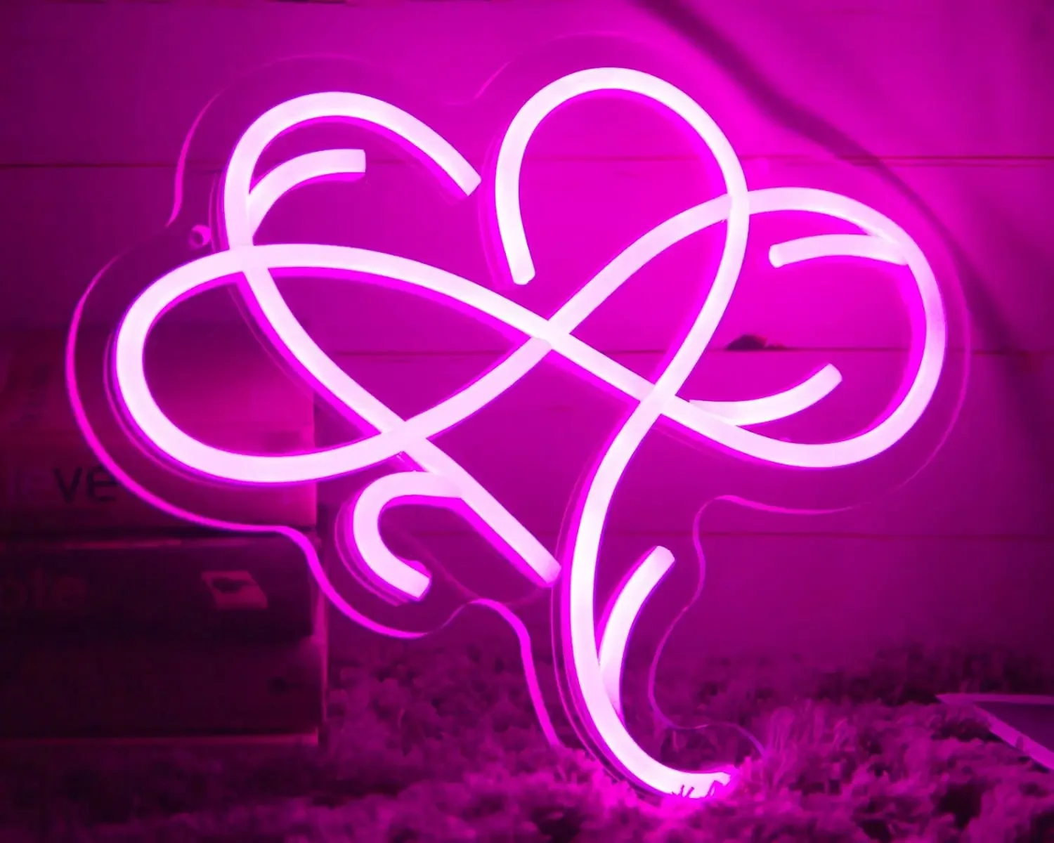 ハートネオンサイン-壁飾り-usb電源-調光可能-ネオンライト-自宅-部屋-リビングルーム-結婚式-誕生日パーティー-カップルルーム-カフェ装飾