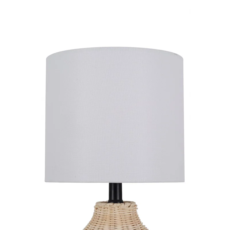 Better Homes & Gardens 18" Woven Rattan Table Lamp, Natural Finish