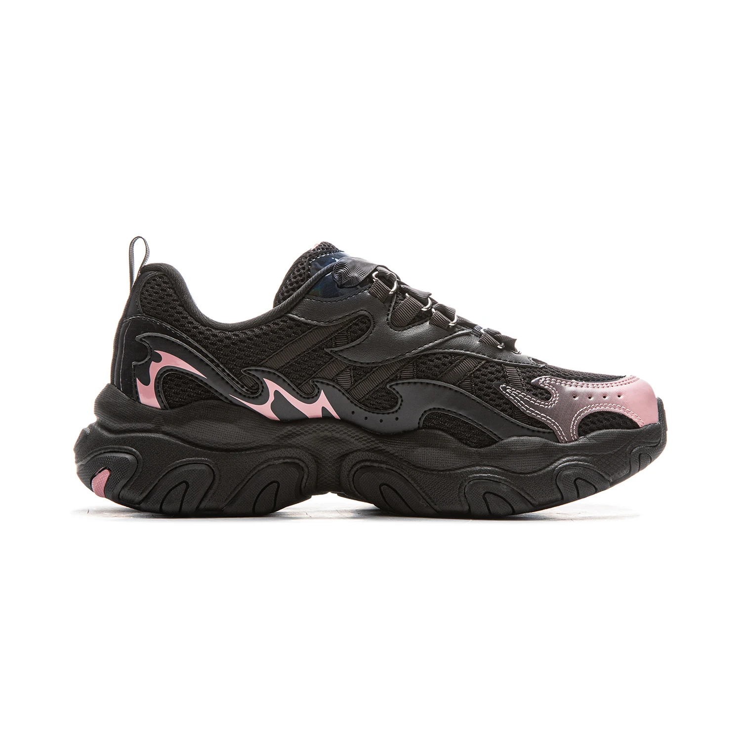 Li-Ning النساء X-CLAW LITE 3 أحذية نمط الحياة أنيقة تنفس كعب سميك بطانة الكلاسيكية أحذية رياضية كاجوال AGCV398