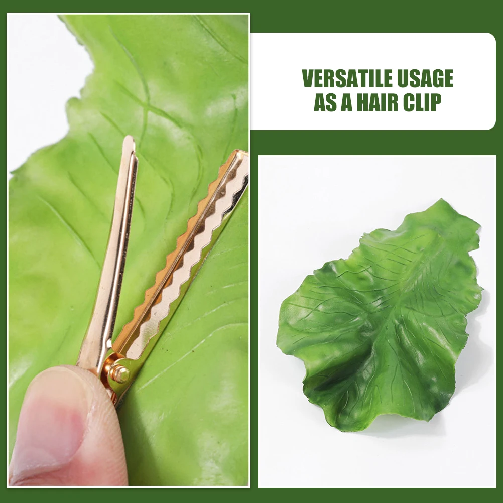 

2pcs Lettuce Hairpin GreenLettuce Leaf Clips for Women Girls Lightweight Comfortable Cute Kawaii Hair Accessories
