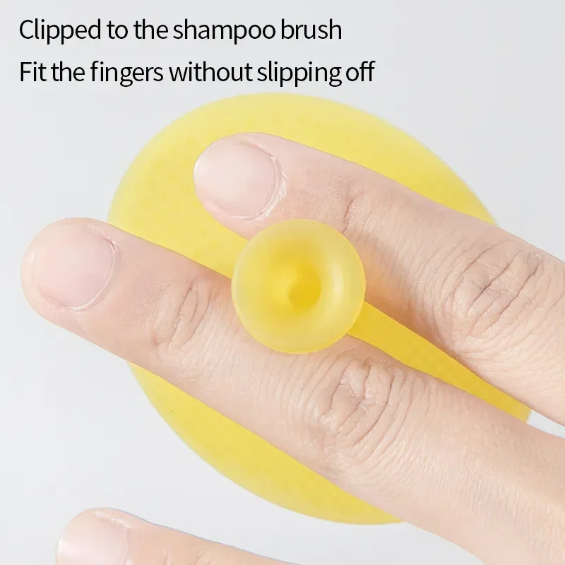 Silicone shampoo brush for baby infant bathing soft silicone boys kids shower brush head hair washing massage brushes wipe comb