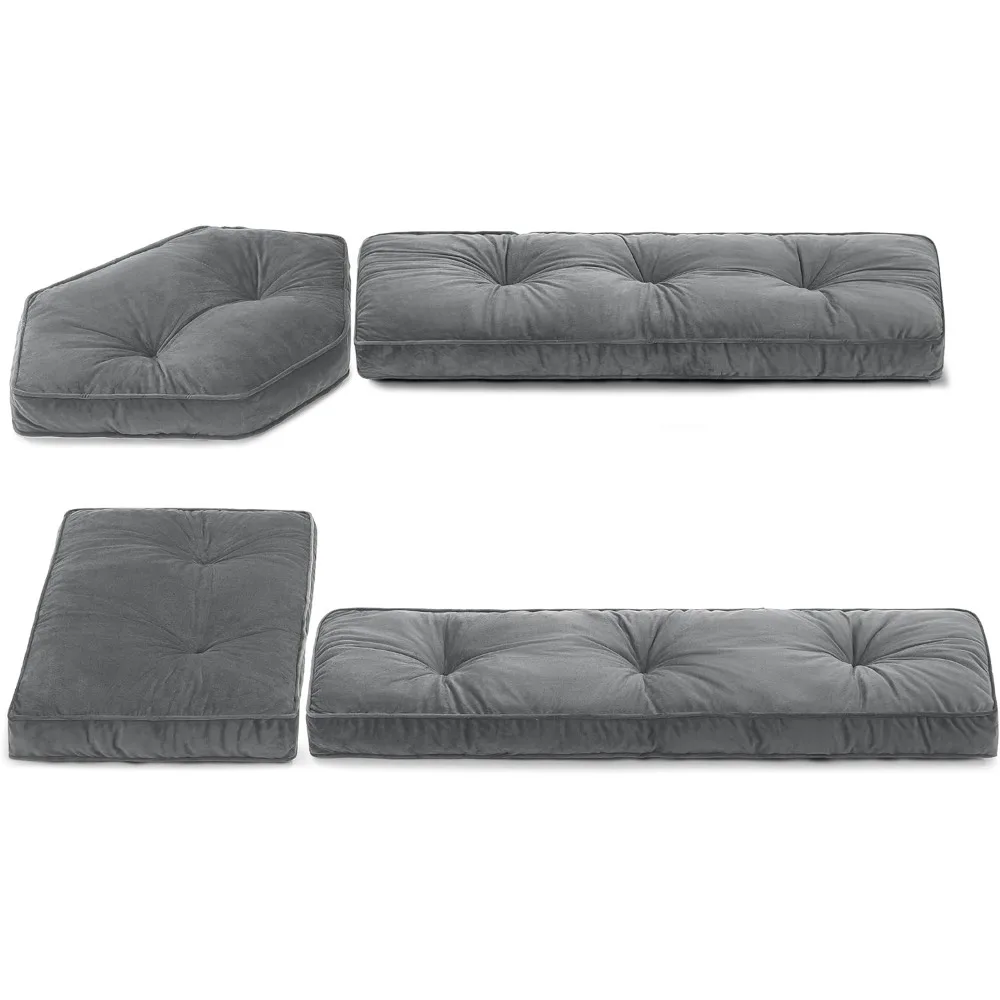 

Набор подушек для уголок для завтрака, набор подушек из 4 предметов для кухни, уголок для завтрака, столовой, измельченная пенопластовая опора, подходит в наборах