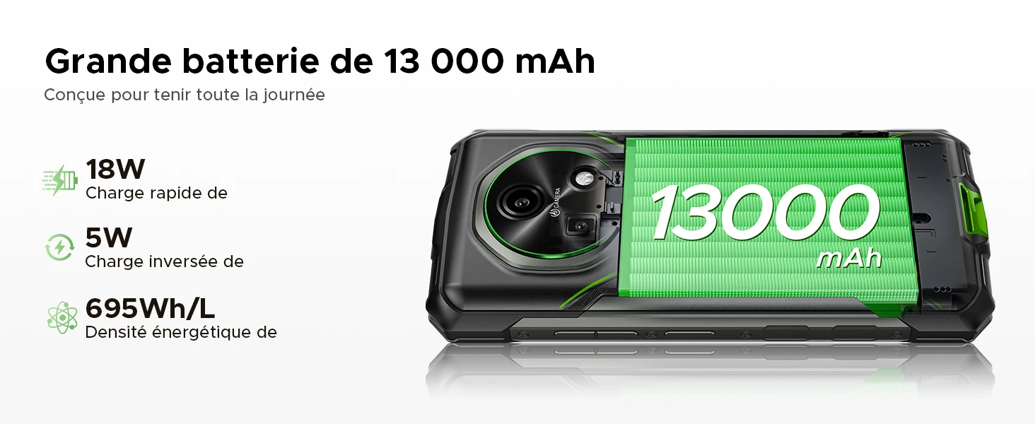 DOOGEE Fire 5 Pro Gemini Ai Rugged Phone 13000mAh Battery Helio G81 24GB RAM (4+20) 128GB ROM 6.6" 90Hz Global Version Smartphones