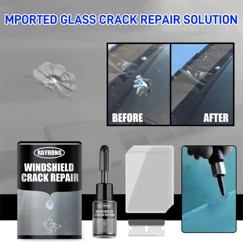 

Car Windshield Crack Repair Fluid 20ml Window Repair Kit Liquid Glass for Car Cracked Glass Repairing Automotive Windshield