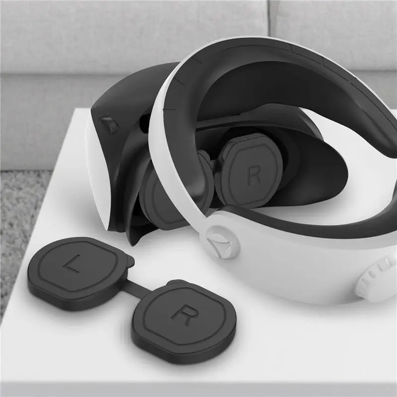 

MYdaY- VR Lens Protector Cover Lens Cap Soft Glasses Silicone Cases Sleeve Anti Scratch Cover for PS VR2 Headset -Black
