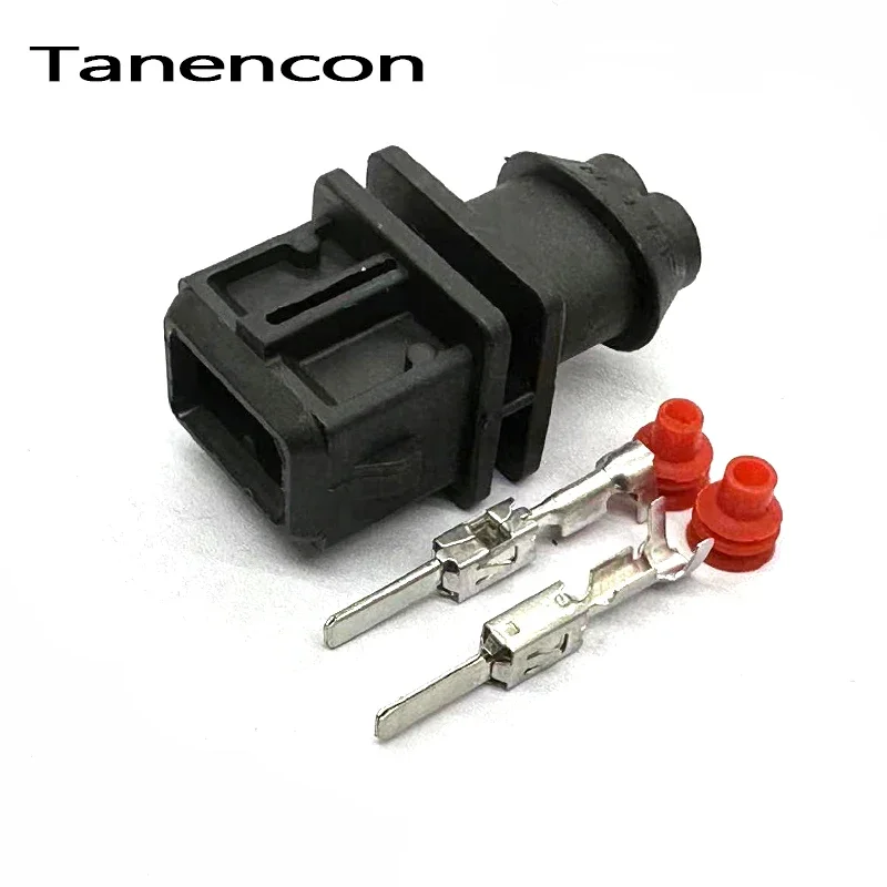 1 Set 2 Pin Automobile Throttle Sensor Male Plug Fuel Injector Female Connector for Changan Wuling 368354-1 1928402448