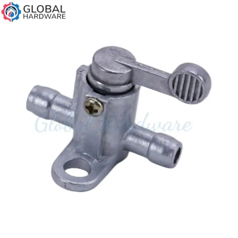 Silver fuel cut-off valve, motorcycle oil and gas switch replacement part, suitable for PW50 50cc mini two-stroke motorcycle