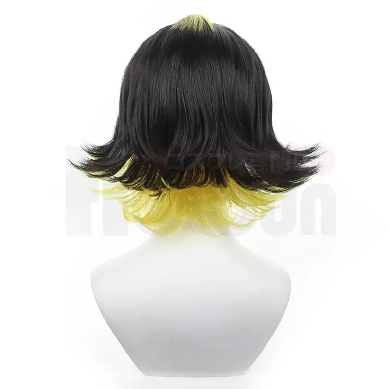 Blue Lock Anime Bachira Cosplay Wig Football Player Rose Net Synthetic Fiber Adjustable Size Heat Resistant Halloween fy1;