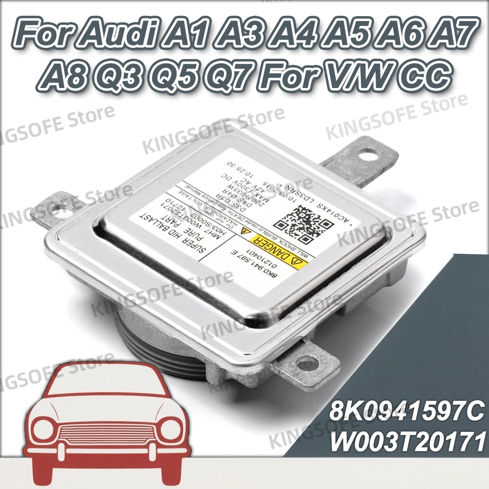 

Module Control Ballast Xenon HID Headlight 8K0941597C W003T20171 For Audi A1 A3 A4 A5 A6 A7 A8 Q3 Q5 Q7 For V/W CC