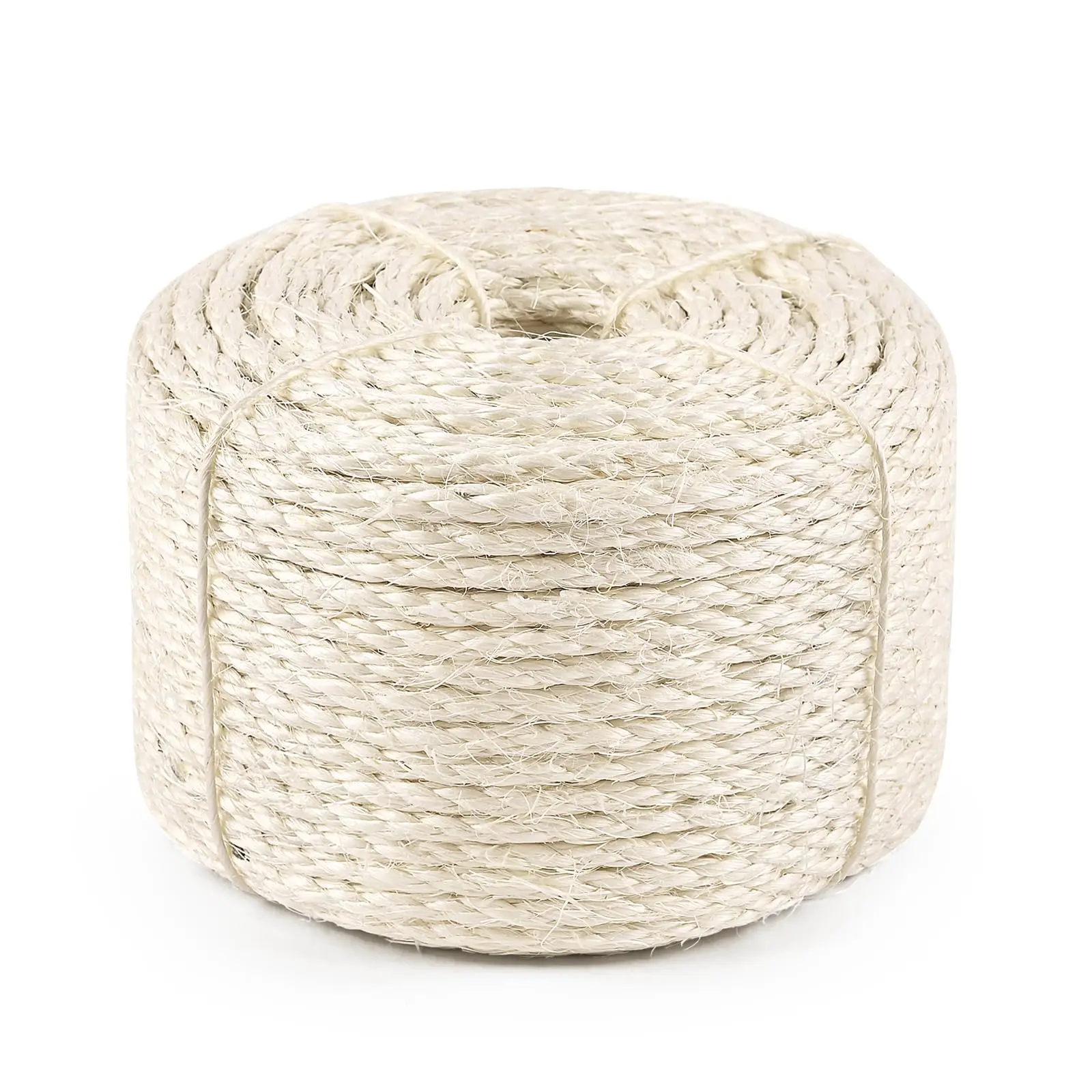 

SIsal rope 1/4 "164-foot white natural hemp rope for cat scratch boards, used for repairing cat scratch post