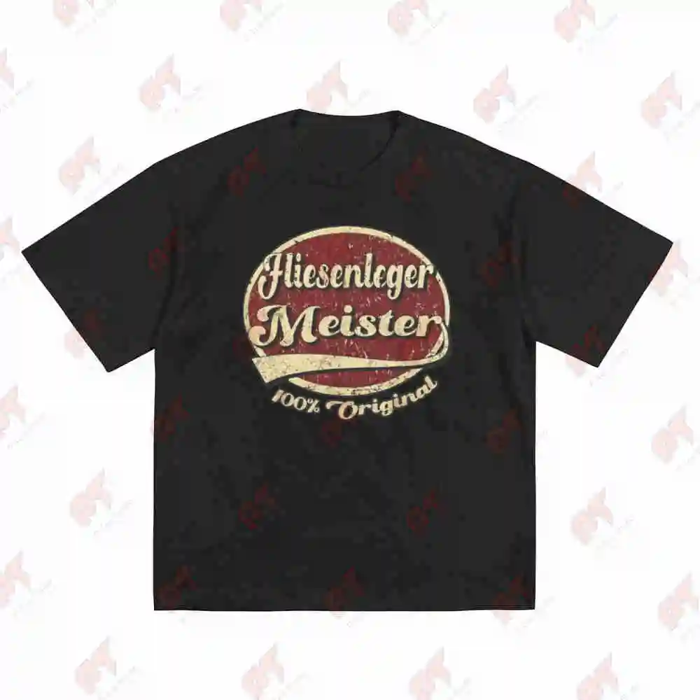 Tiler Master German Tile Layer Short Sleeve Tee 100% Cotton T-Shirt