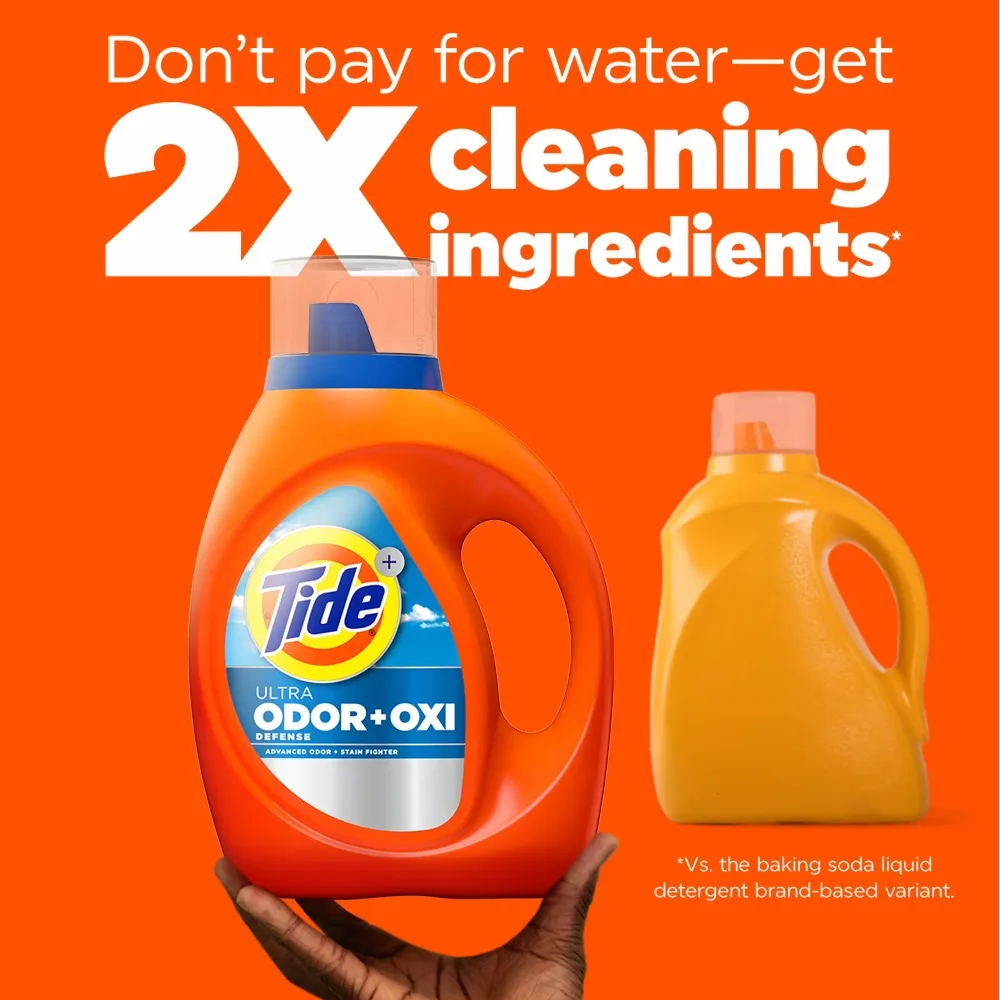 Ultra Odor Defense Plus Oxi Liquid Laundry Detergent Concentrated Formula Fresh Scent 73 fl oz Washes 52 Loads view 6