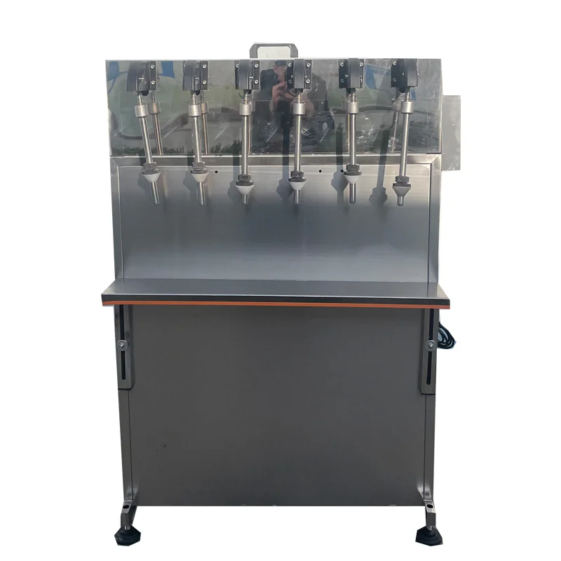

Manual Filler Capping Wine Drink Carbonated Beverage Glass Bottling Semi Automatic Bottle Beer Filling Machine