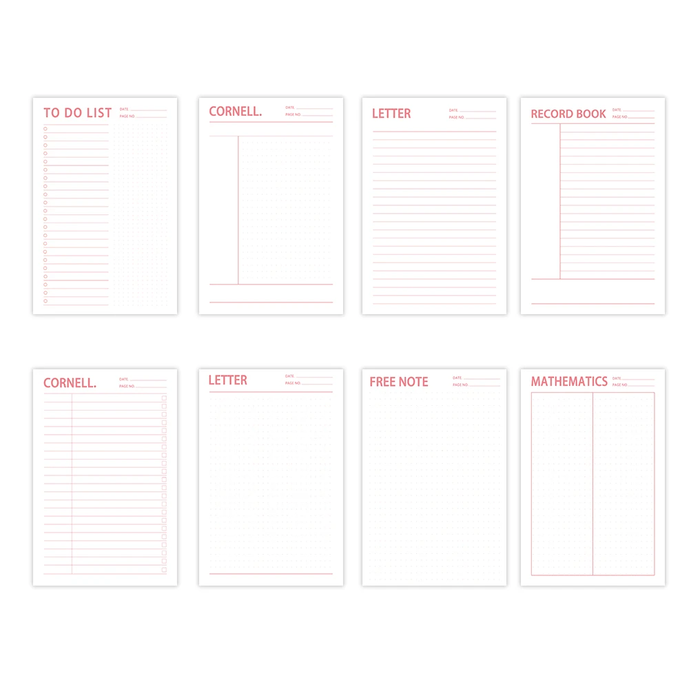 1pc, A5 Tear-Off Notepad, 50 Sheets of 100gsm Thick Paper, 8.3x5.5 inches, Pink Series, For Planning, Memo Pad, Note Pad