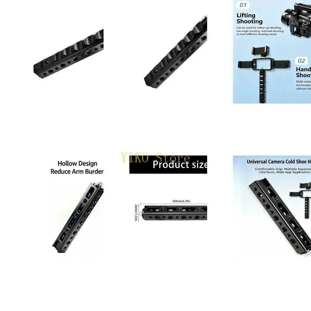 

K32C Cheese Plate with Multiple Threaded Holes,Cheese Bar for Monitor Mount Access