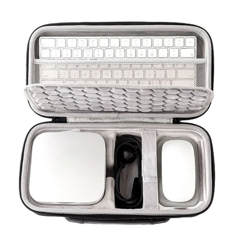 ABMF-чехол для переноски с ручкой для путешествий для Mac Mini M4, специальная противоударная сумка для хранения большой емкости, портативный органайзер